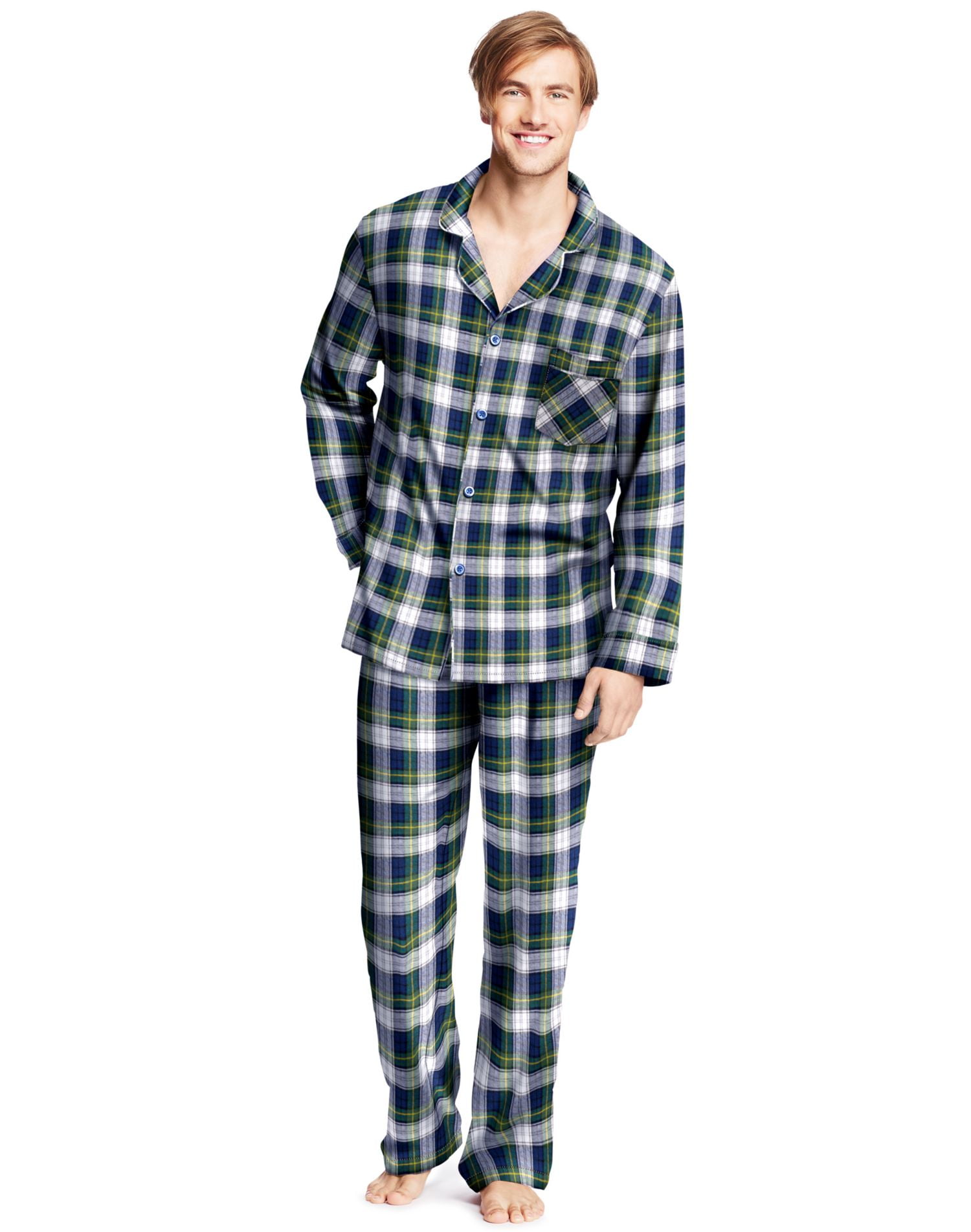 Hanes Men Pant Long Sleeve pajama sets