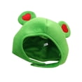 thumbnail image 2 of Sombrero de felpa novedoso jinwen Rana Verde, 2 of 5