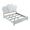 thumbnail image 3 of Eros Queen 4PC Bedroom Set with Manufactured Wood & Tufted Detailing in Silver, 3 of 13