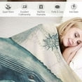 thumbnail image 3 of ARISTURING  Shark Whale Blanket Ocean Animal Comfort Mediterranean Style Warmth Print Throw Blanket for Sofa Chair Bed Office Travelling Camping, 3 of 6