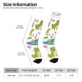 thumbnail image 2 of Rateoe Cartoon Frogs for Women Casual Calf Socks - Cute Crew Socks - Thin Soft Above Ankle Socks Size 5-11, 2 of 6
