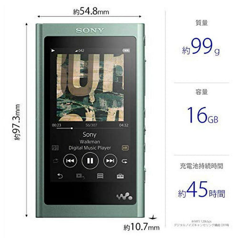 Sony Walkman A Series 16GB NW-A55: MP3 Player Bluetooth microSD