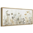 thumbnail image 5 of IDEA4WALL Extra Large Framed Canvas Print Wall Art Botanical Wildflowers Neutral Tones Mid-Century Vintage Art Nature Wilderness Wall Decor Oversized Artwork Relax/Calm for Room Decor - 60"x30", 5 of 5