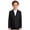 Black, variant on Boys Gentleman Blazer Classic Long Sleeve 2-Button V-Neck Suit Jacket Formal Outerwear for Weddings Burgundy 8