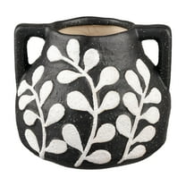 Elk Home Maria Small Modern Vase in Black Finish