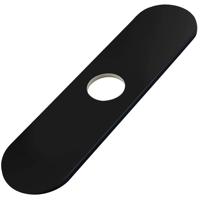 Plato de grifo Greenspring negro mate para baño o cocina