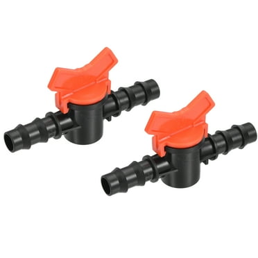 Uxcell 16mm Barb Connector Shut Off Switch Ball Valve Plastic for Irrigation 2 Pack