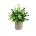 thumbnail image 2 of Artificial Green Plant | Simulation Potted Home Office Hotel Lobby Decoration | Faux Leaf Arrangement | 25x8cm | Long Lasting Maintenance Free | Multicolor Plastic | 1 Piece, 2 of 6