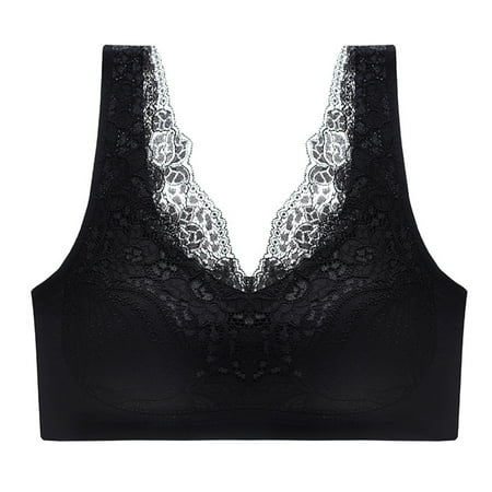 

Acebir Women s Sexy Lace Unpadded Bra Padded Bralettes for Women for Women Bralette Padded Lace Bandeau Bra