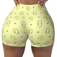 thumbnail image 2 of Picia Cute Frog3 Printed Workout Shorts for Women Seamless Scrunch Butt Lifting High Waisted Yoga Gym Booty Running Moisture-wicking Short Pants-Small, 2 of 9