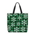 thumbnail image 1 of Disketp Christmas Pattern At Buffalo Plaid Bolsa Tote de Lona para Mujer, Bolso de Hombro y Cruzado con Cierre de Cremallera, 1 of 7
