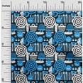 thumbnail image 2 of oneOone Georgette Viscose Blue Fabric Beach Sewing Craft Projects Fabric Prints By Yard 42 Inch Wide, 2 of 4