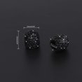 thumbnail image 4 of Valve Stem Caps, 4 Pack Handmade Crystal Rhinestone Universal Car Tire Valve Caps Chrome,Attractive Dustproof Bling Car Accessories(Black), 4 of 7