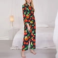 thumbnail image 3 of Goofa Tomatoes Printed Women’s 2 Piece Pajama Set Super,Pajamas Women's Long Sleeve Sleepwear Soft Button Down Loungewear Pjs Lounge Set Nightwear-X-Large, 3 of 9
