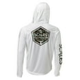 thumbnail image 3 of SCALES Tail Up Camo Hooded Long Sleeve Performance Shirt Sea Foam, XLarge Hoodie, 3 of 3
