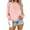 DE05_Pink, variant on Resicozy Oversized Sweatshirt for Women Crewneck Solid Color Pullover Soft Trendy Sweatshirt Plus Size Black L