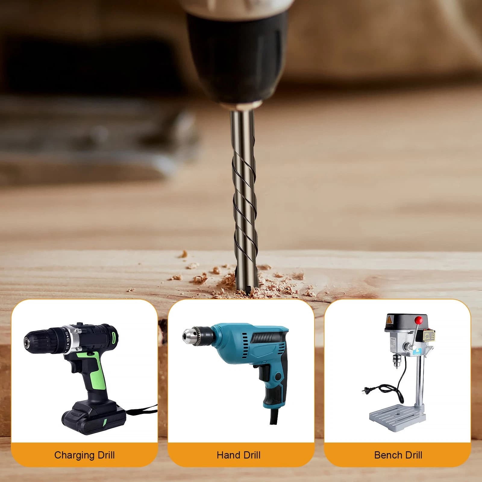 TAPDRA Heavy Duty Hex Shank Drill Bits Set For Impact Driver Electric Drill Concrete Tile Brick Processing Application