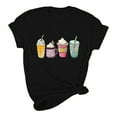 thumbnail image 5 of GaThRRgYP Summer Tops for Women,Plus Size Tops for Women,GaThRRgYP Women's Fashion Crewneck Printed Short Sleeve T-shirt Casual Loose Shirt Tops, 5 of 6