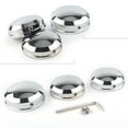 thumbnail image 5 of NS Motorcycle 3pcs Front Axle Nut Cover Axle Caps for Harley 1990-2017 FLS FLSS FLSTF FLSTFB FLSTFBS, Chrome, 5 of 5
