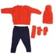 thumbnail image 1 of Traje para muñeca bebé, ropa para muñeca, suéter, pantalones, sombrero para muñeca, suéteres para muñeca, muy versátiles, 1 of 9