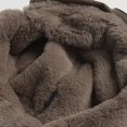 thumbnail image 3 of Jiibva PU Leather Bomber Hat Retro Windproof Plus Fluff Pilot Hat Lining Winter Ear Protection Hat Thickened Warm Trapper Hat with Earflaps, 3 of 7