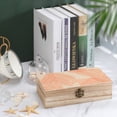 thumbnail image 4 of 7.9×2.3 In Wooden Boxes Durable Easy To Use Dustproof Prevent Slippery Delicate And Cabinet LightSalmon Geometric Lines_1, 4 of 8