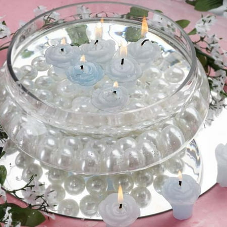 - Efavormart Set of 60 Mini Floating Rose Candle Ideal for Aromatherapy Weddings Party Favors Home Decoration Supplies