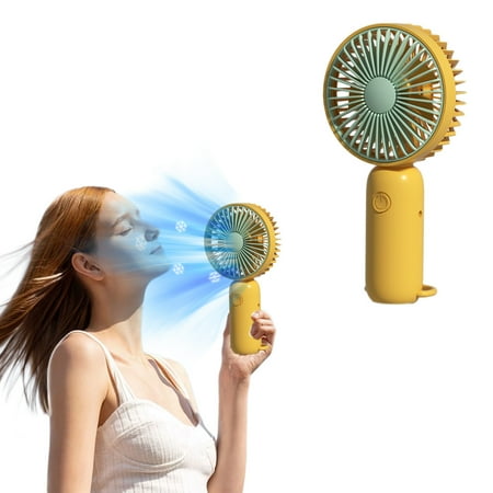 

TOOPTY Handheld Small Fan Mini Portable Fan Placeable Desktop Small Fan Rechargeable Use Long Life Small Fan No Need to Connect Rechargeable Cord Use Fan