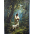 thumbnail image 1 of Jesus Holding Lamb Canvas Wall Art 15.75x11.81 Inches, 1 of 8