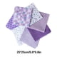 thumbnail image 5 of Yuarrent 50*50 tela de algodón tela impresa costura telas acolchadas para costura DIY accesorios hechos a mano Tela de costura y artesanía violeta 25x25cm Yuarrent HA5306-04B, 5 of 5