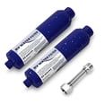 thumbnail image 1 of PAUULIN RV Camper Inline Water Filter with Flexible Hose Protector, 2 Packs Marine Garden Camping Water Hose KDF Filter, 1 of 5