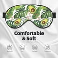 thumbnail image 3 of Goofa Green Tropical Printed Sleep Eye Mask for Men Women, Zero Eye Pressure Sleeping Mask, Light Blocking Night Blindfold, Soft Eye Shade Cover, 3 of 7