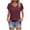 *-1Wine, variant on VBVC No Boundarie Women's V-Neck Short Sleeve T-Shirt,Ladies Dressy Casual Basic Tee,Summer Breathable Tops For Women,Army Green,S-2XL