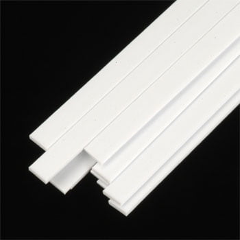 90747 Rectangle Strip Styrene .040x5/32x10" (10)