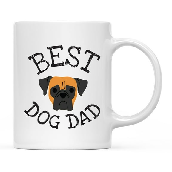Koyal Wholesale Best Dog Dad Ceramic Coffee Mug, Boxer