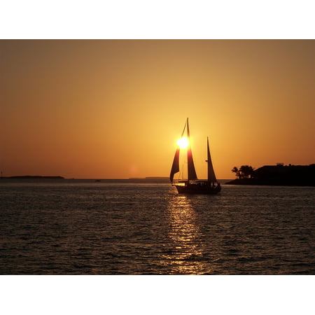 LAMINATED POSTER Vacation Key West Sunset Ocean Florida Poster Print 11 x