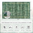 thumbnail image 4 of Balacho Farmhouse Floral Bohemian Faux Wool Area Rug, 5' x 8', Green, 4 of 8