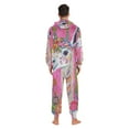 thumbnail image 6 of Sheep Face Adult Onesie Pajamas Slim Fit Christmas One Piece Suit Pjs for Women and Men Hooded Zipper, 6 of 7