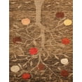 thumbnail image 1 of Ahgly Company Indoor Rectangle Abstract Saddle Brown Abstract Area Rugs, 8' x 10', 1 of 6