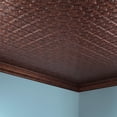 thumbnail image 2 of FASÄDE Traditional 1 Decorative Vinyl 2ft x 4ft Glue Up Ceiling Panel in Moonstone Copper (5 Pack), 2 of 5