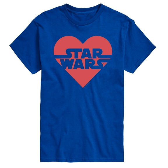 Star Wars - Valentine Heart Logo - Men's Short Sleeve Graphic T-Shirt