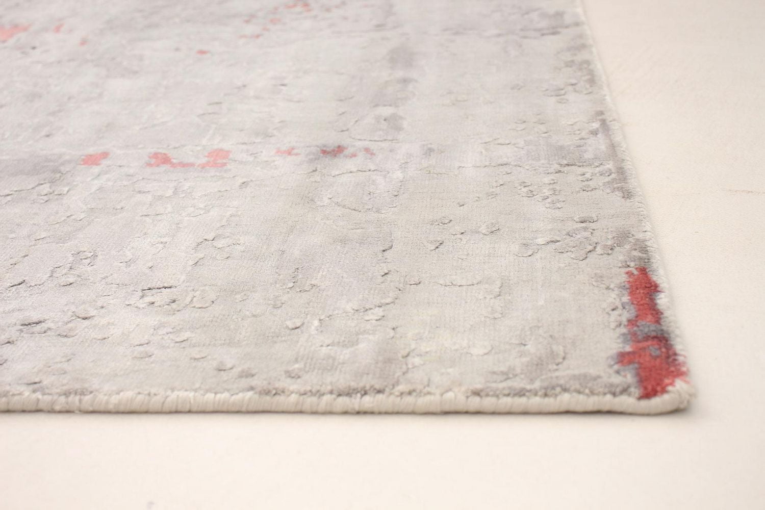 ECARPETGALLERY 5'4" x 7'8" Carved Galleria Hand Loomed Area Rug for Living Room, Dining Room and Bedroom in Grey