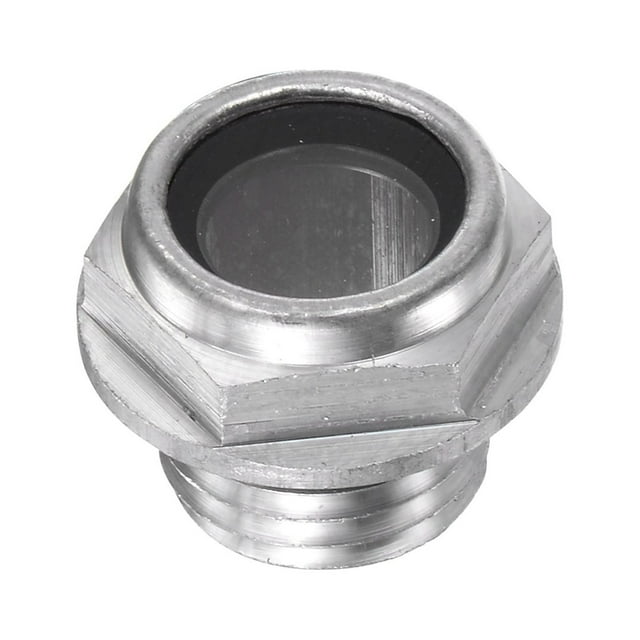Unique Bargains M14x1.5mm Male Threaded Aluminum Air Compressor Oil Level Gauge Sight Glass