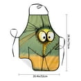 thumbnail image 4 of Wukai Quirky Cartoon 123 Print Aprons Adjustable Bib Aprons Cooking Kitchen Chef Apron for Women and Men, 4 of 7