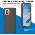 thumbnail image 4 of Designed for Motorola G 2023 Heavy Duty Case, Triple Layer Protection Shockproof Dropproof Dustproof Anti-Scratch Phone Case Cover for Motorola G 2023,Black, 4 of 6