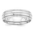 thumbnail image 1 of 14K White Gold Standard Comfort Fit Fancy Band, 1 of 2