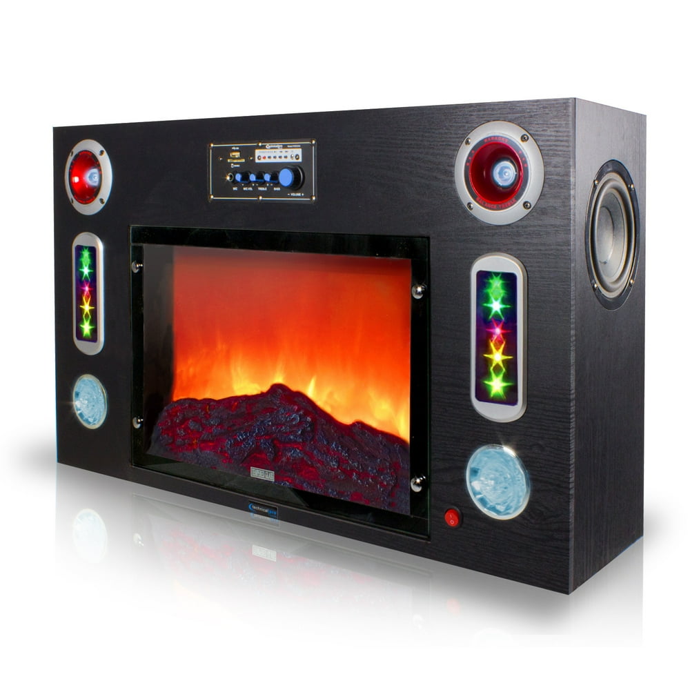 Technical Pro Electric Fireplace Bluetooth Entertainment Center