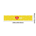 thumbnail image 3 of Yellow Theme Father's Day Banner Heart Design I Love Dad Decorative Mustache Symbol for Family Celebration Indoor Decor Gift, 3 of 8