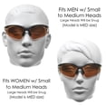 thumbnail image 3 of proSPORT Bifocal Safety Reader Glasses z87 Amber High Definition Blue Light Blocking HD Vision Reading Magnification +1.00, 3 of 6