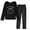 Black Cat, variant on MyFav Women's Christmas Pajama Set Long-Sleeve Sleepwear Set Warm Cute Plus Size Loungewear with Adjustable Waistband,XS-3XL